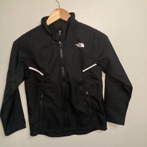 North Face Boys Jacket Fleece Lined Windwall Full Zip